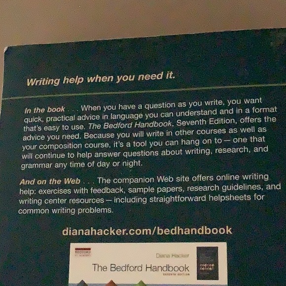 The Bedford handbook seventh edition by Diana Hacker. In very good condi… - Picture 3 of 7